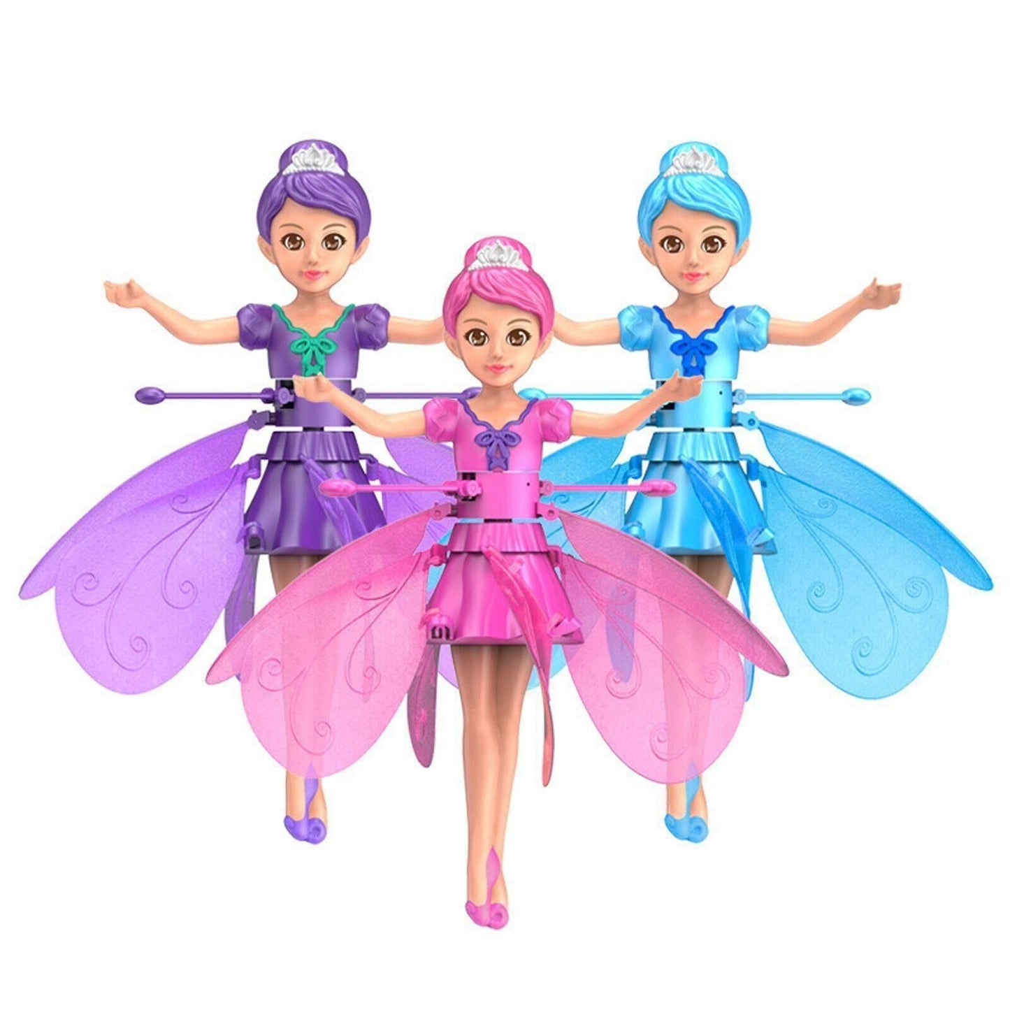 Magical Flying Fairy Doll With LED Lights – Hand Sensor Control - Rechargeable.