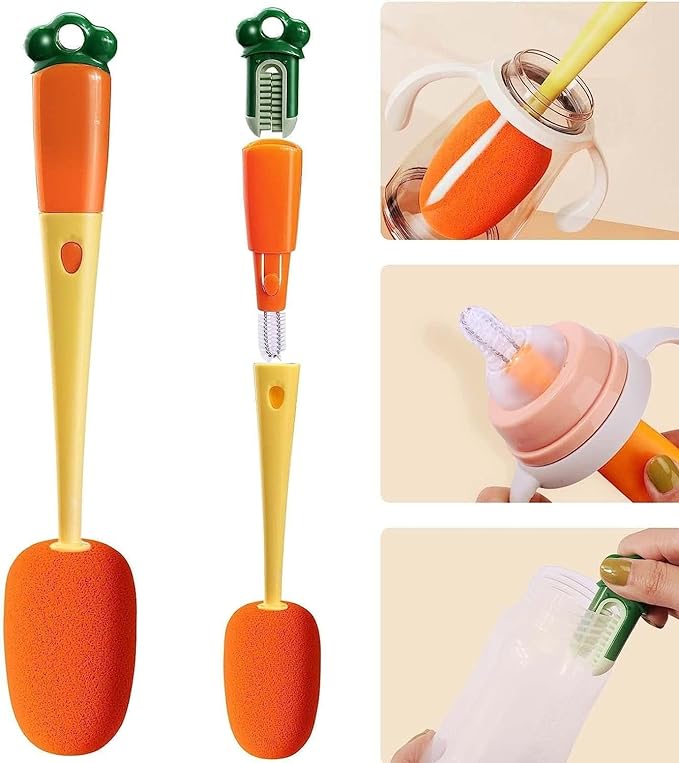 3 in 1 Multifunctional Cleaning Brush for Water Bottles with Long Handle