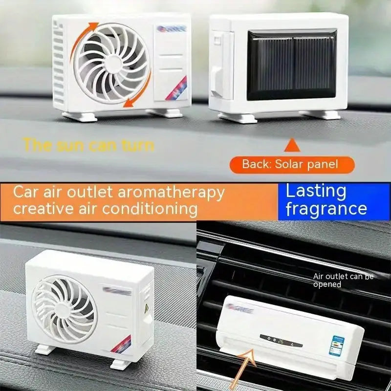 Solar-Powered Car Air freshener Diffuser - Miniature AC design