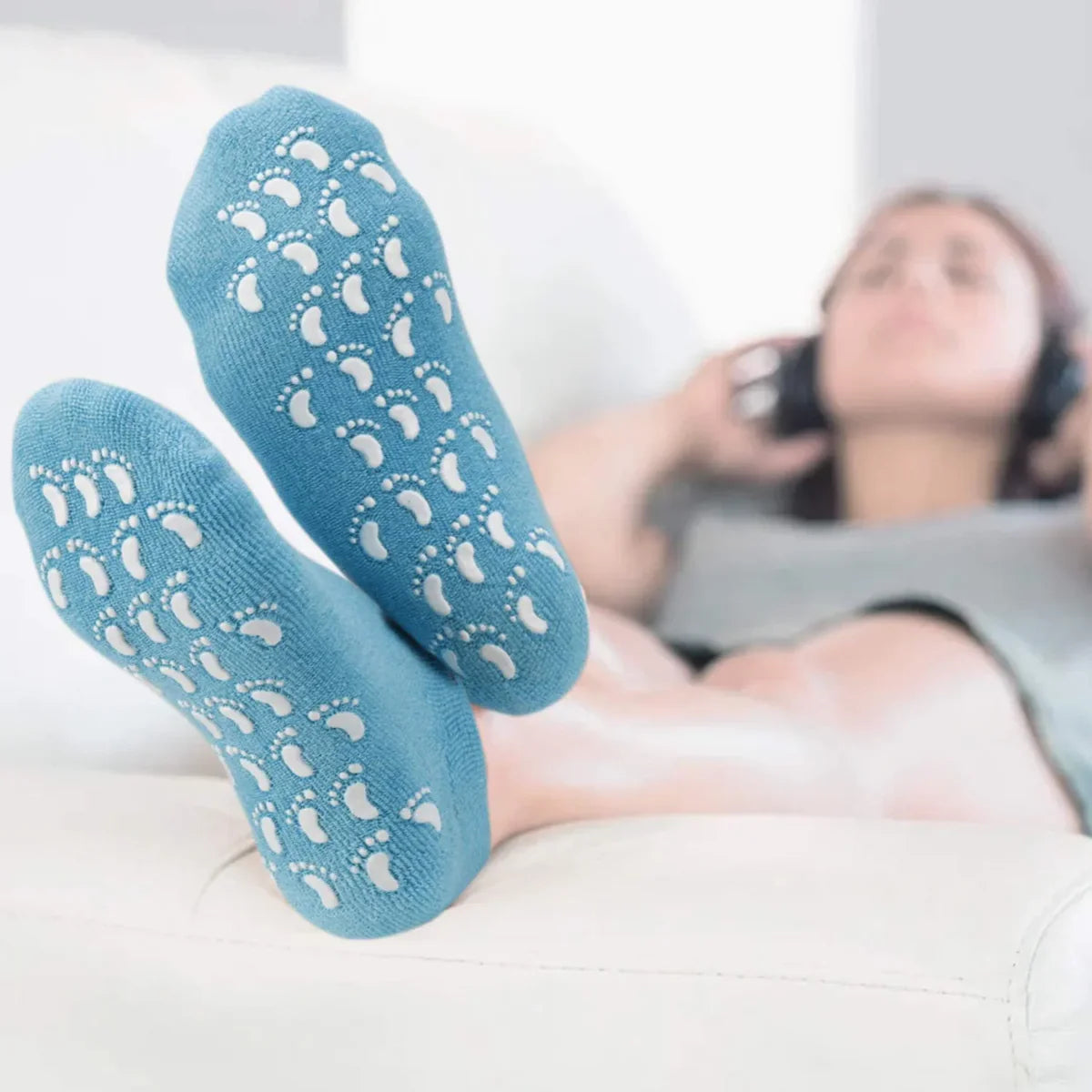 Crack Heal Silicon Spa Gel Socks for Women & Men - BUY 1 PAIR GET 1 PAIR FREE🤩