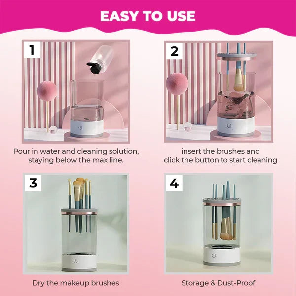 3-in-1 Automatic Make-Up Brush Cleaner | Cleaning | Drying | Storage
