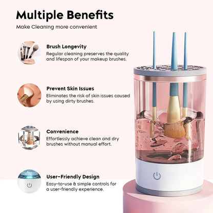 3-in-1 Automatic Make-Up Brush Cleaner | Cleaning | Drying | Storage