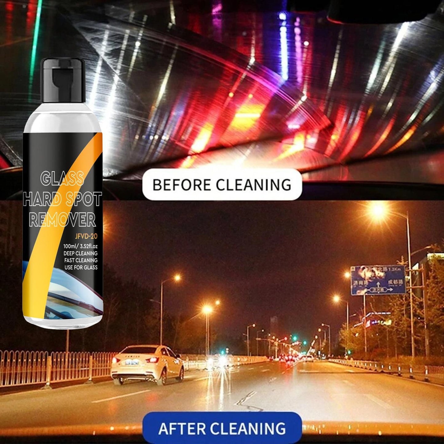 Clear view Car Glass Oil Film Cleaner (Pack of 2)