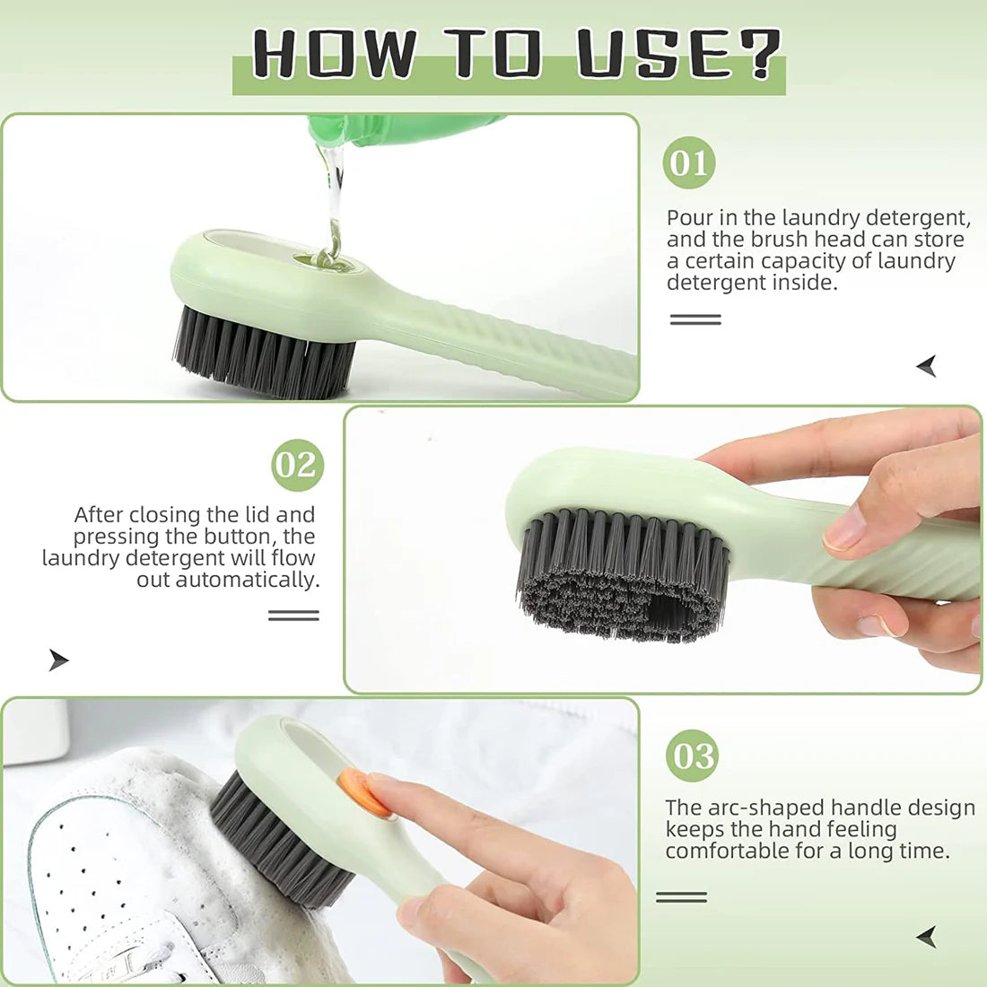 Multifunctional Shoe Polishing Brush