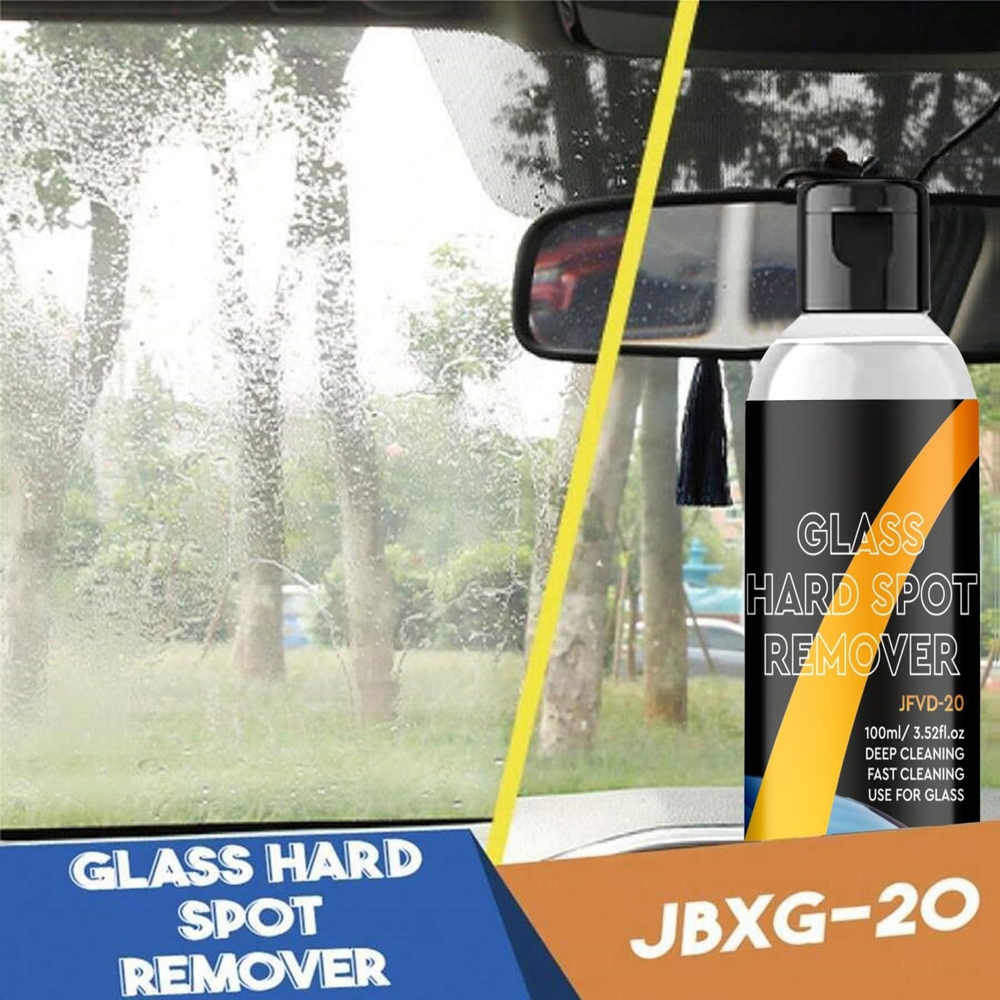 Clear view Car Glass Oil Film Cleaner (Pack of 2)