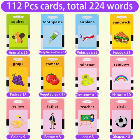 Talking Flash Cards Toy for Early Educational Learning