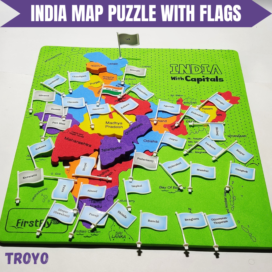 INDIA/WORLD/EUROPE MAP PUZZLE - Level Up Your Kid's Learning