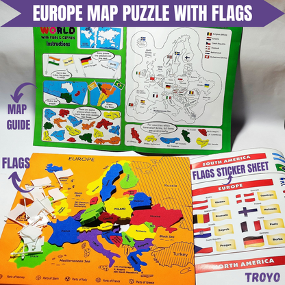 INDIA/WORLD/EUROPE MAP PUZZLE - Level Up Your Kid's Learning